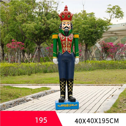 Quebra Nozes Natal Soldado Natal 45CM*40CM*180CM Grande Luzes Enfeite Shopping