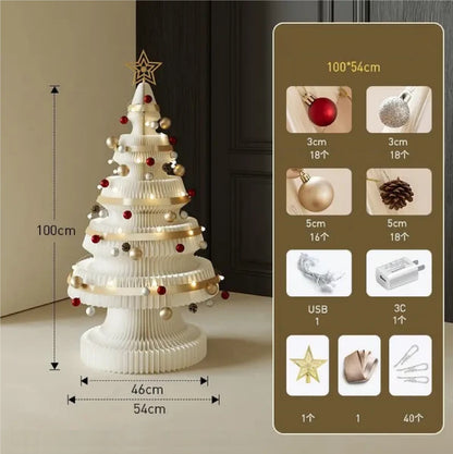 Árvore de Natal de 99cm de Altura, Decoração Criativa de Natal, Decoração de Cena Natal