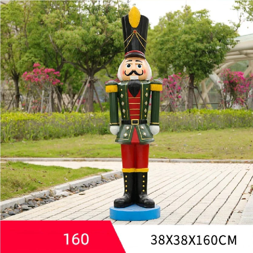 Quebra Nozes Natal Soldado Natal 45CM*40CM*180CM Grande Luzes Enfeite Shopping