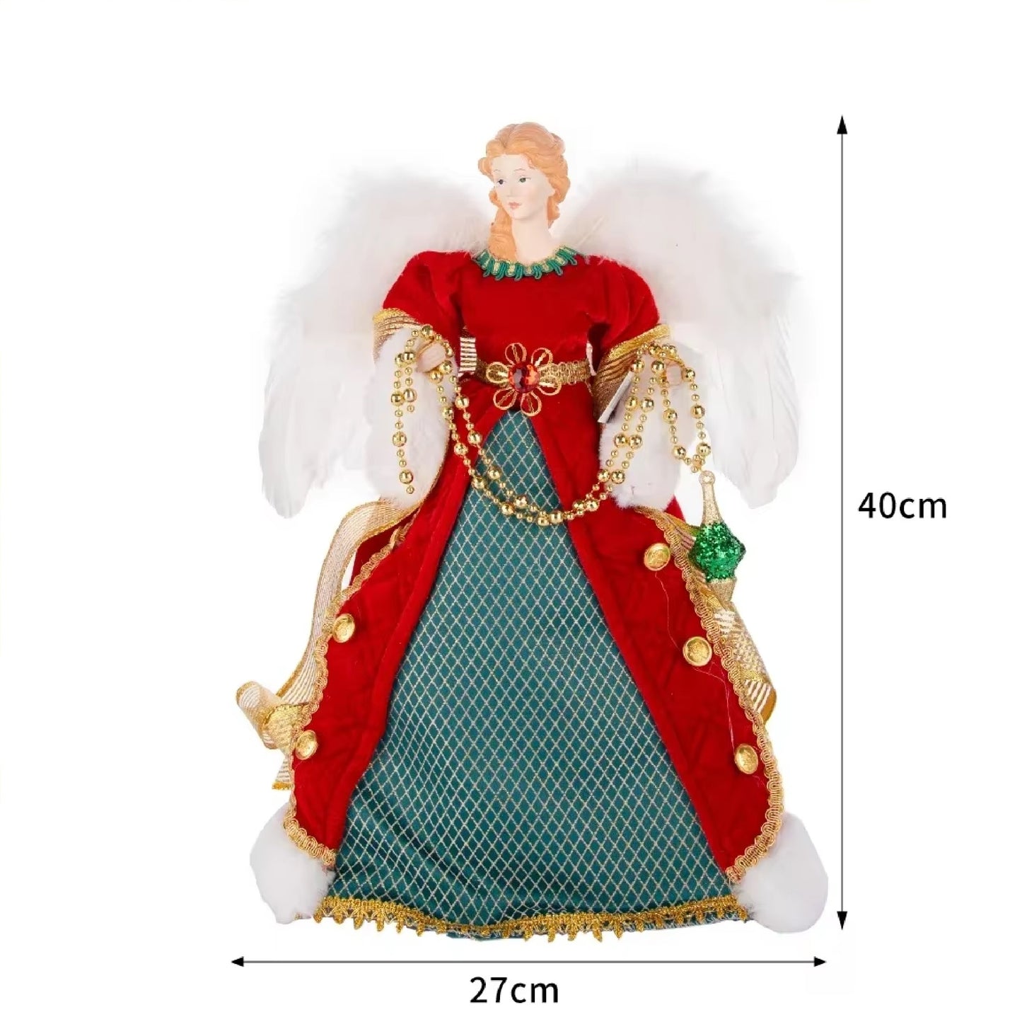 Anjo Enfeite Decoração De luxo Arvore de Natal 40CM*25.5CM*15CM Arvore de Natal