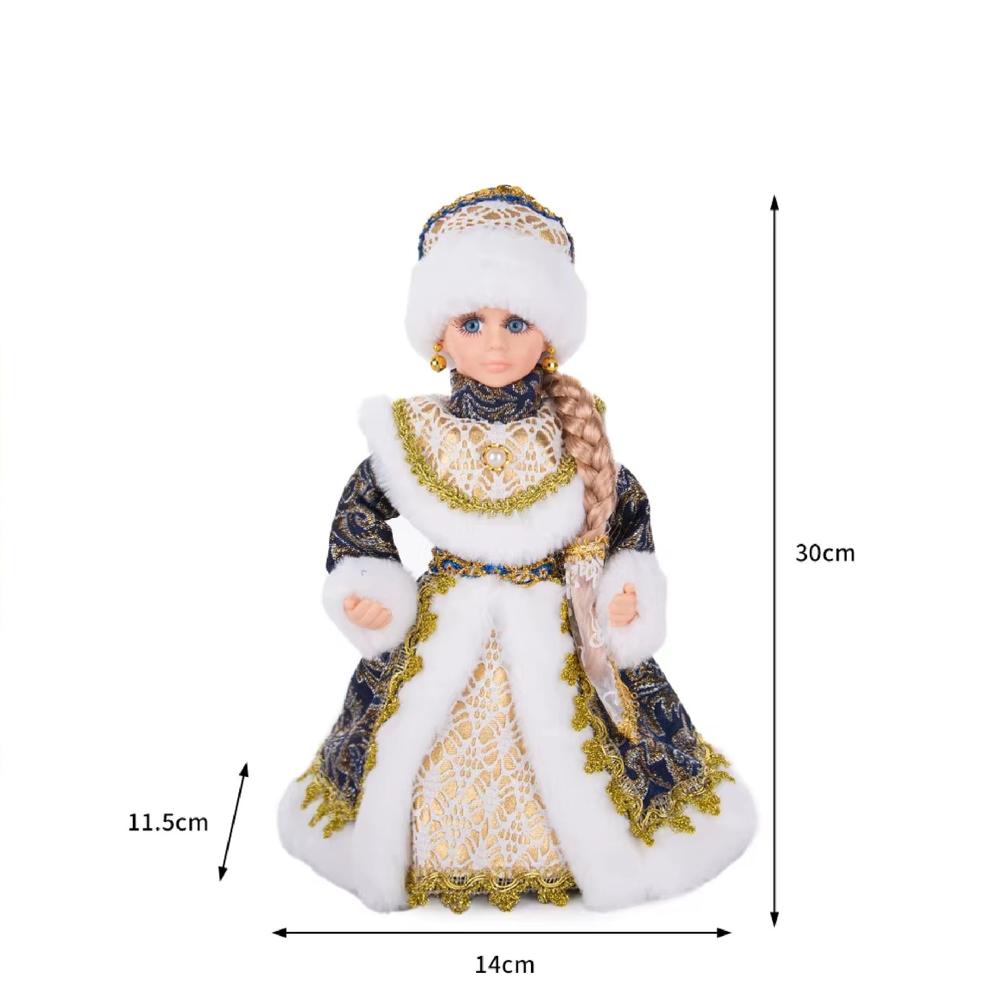 Natal Papai Noel Menino Menina Russa Música Eletrônica Ornamentos Decoração Natal