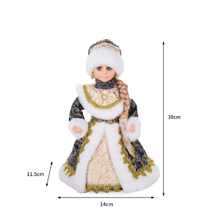 Natal Papai Noel Menino Menina Russa Música Eletrônica Ornamentos Decoração Natal