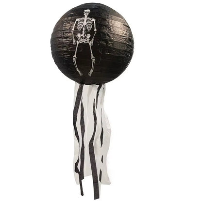 Lanterna de Papel Caveira de Terror, Aranha, Abóbora, Lanterna de Papel Halloween