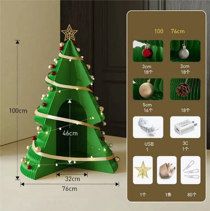 Árvore de Natal de 99cm de Altura, Decoração Criativa de Natal, Decoração de Cena Natal