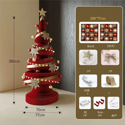 Árvore de Natal de 99cm de Altura, Decoração Criativa de Natal, Decoração de Cena Natal