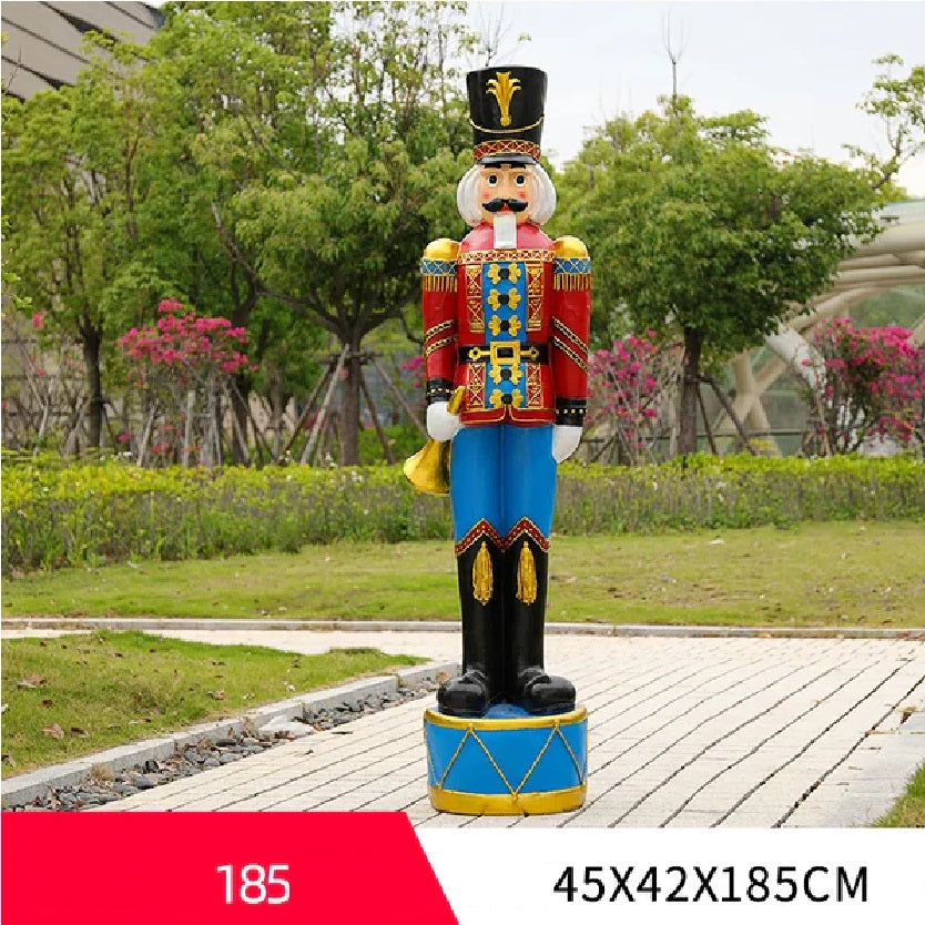 Quebra Nozes Natal Soldado Natal 45CM*40CM*180CM Grande Luzes Enfeite Shopping