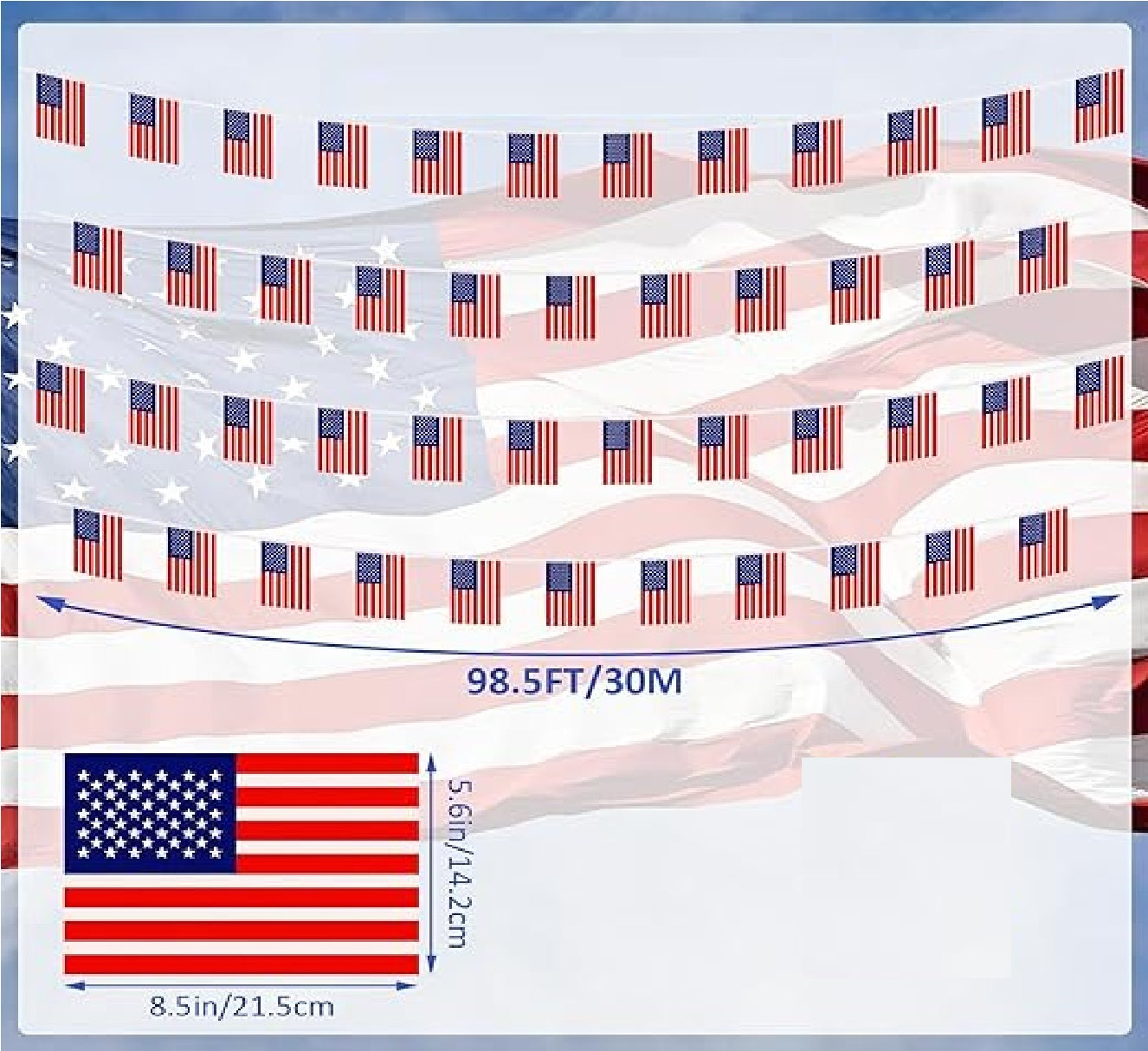 Bandeirinhas Copa do Mundo Americana - 20 peças de bandeiras dos EUA , Esportes