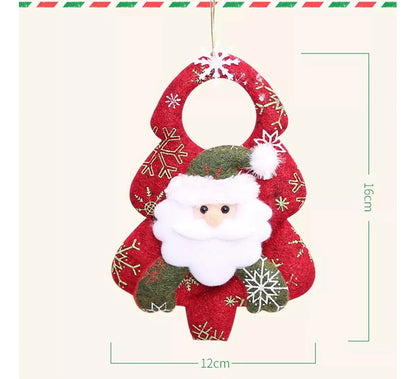 Boneco de Papai Noel fofo em forma de cervo, boneca de Natal, enfeite pendurar árvore