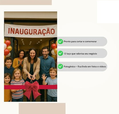 Grande Laço Vermelho De Presente Para Pendurar Carro/Moto/Inauguração, Decoração