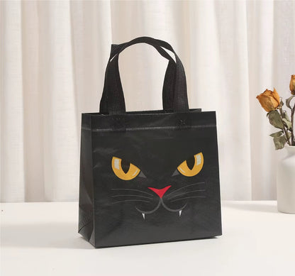 Sacolas de Doces de Halloween Sacolas de Presente Reutilizáveis Gato, Fantasma, Vampiro