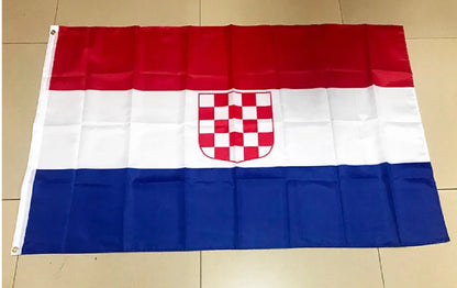 Bandeira da Croácia 2 'x 3' - Bandeiras Croatas 60 x 90 cm - Banner 2 x 3 pés
