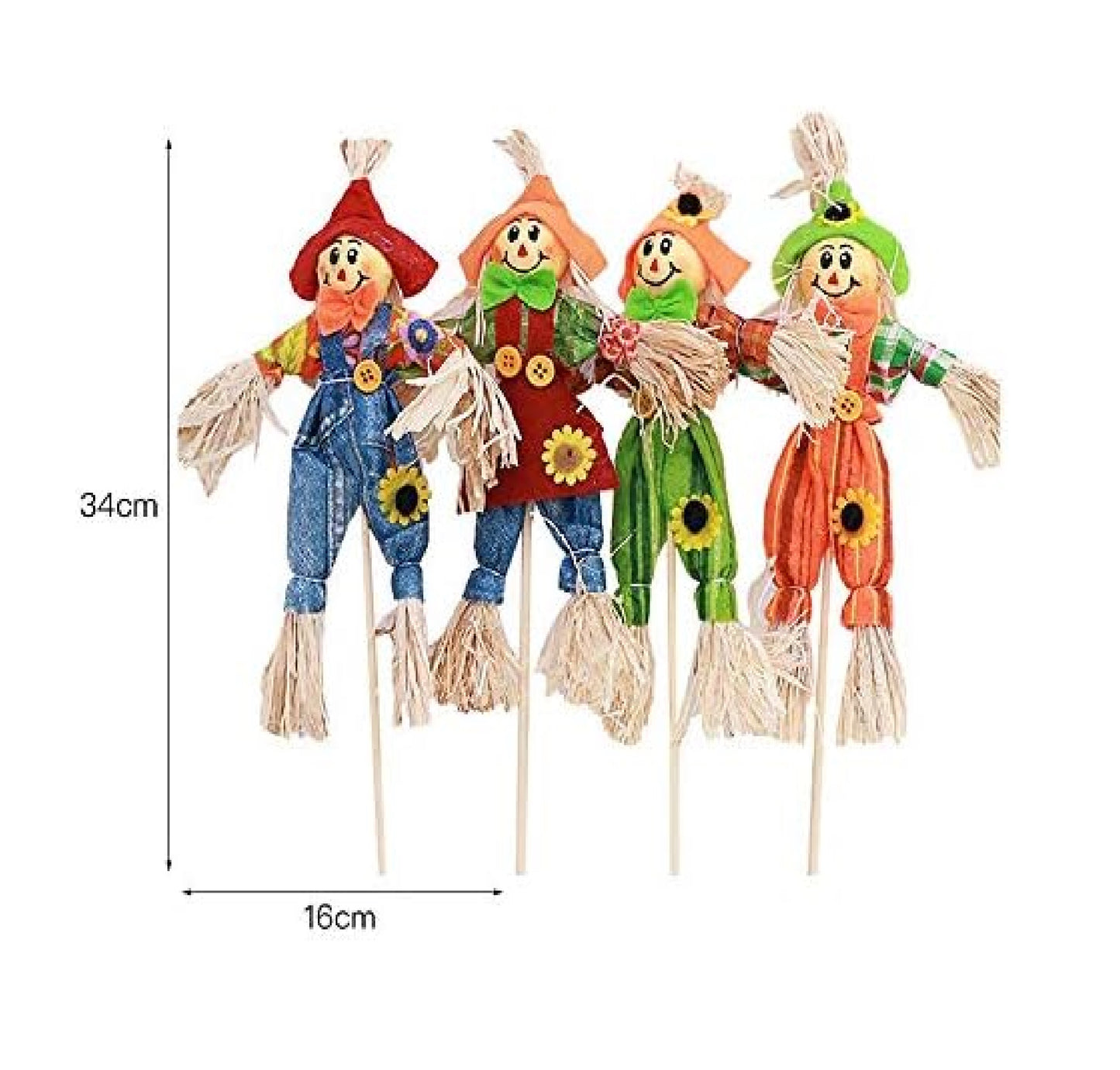 Boneco Palito Espantalho Para Enfeite De Jardim De Festa Junina
