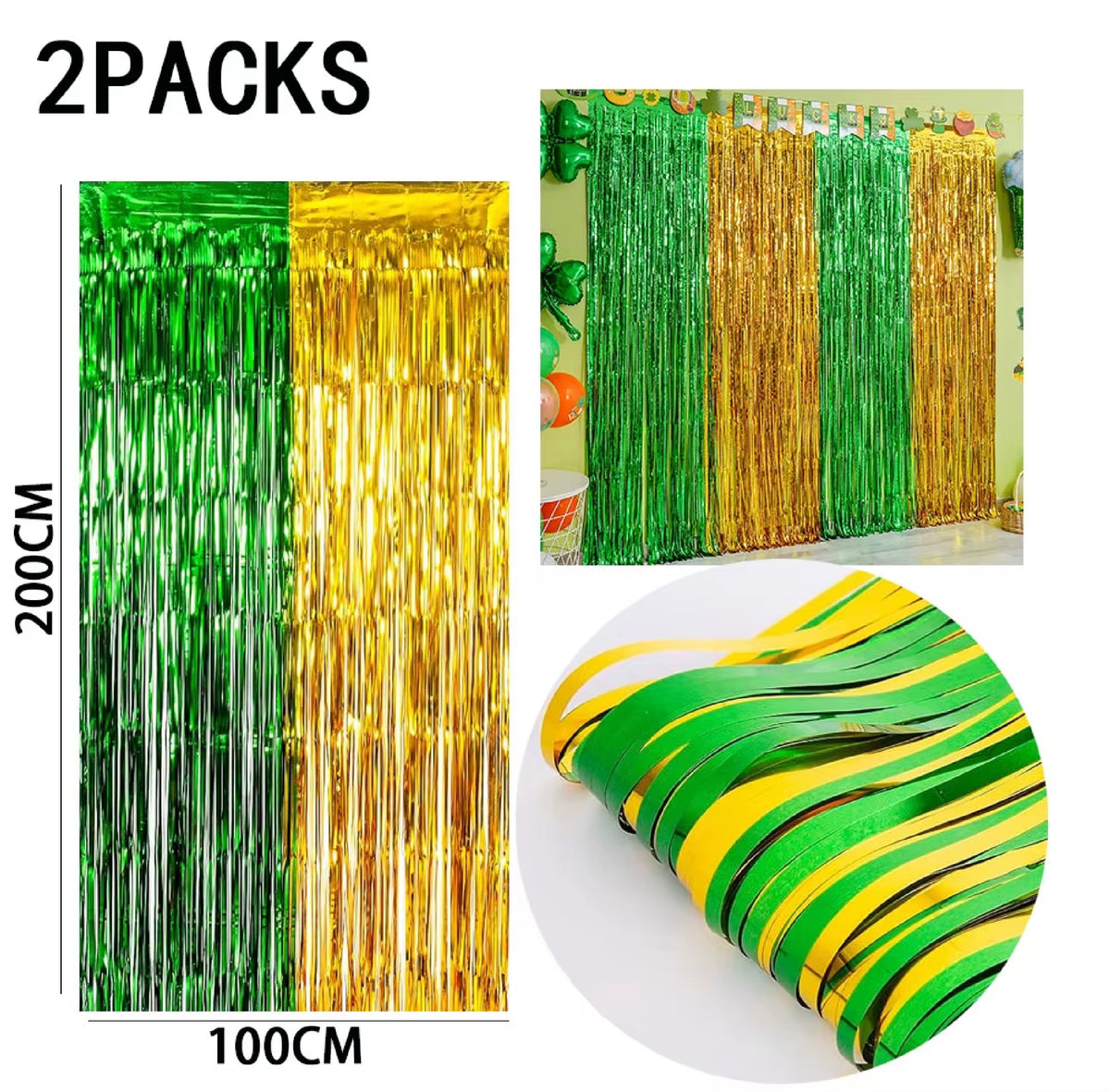 Cortinas de Franja Metálica (ou Adereço de Fundo/saia) as Cores Tradicionalmente Usadas Festas Carnavalesco