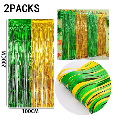 Cortinas de Franja Metálica (ou Adereço de Fundo/saia) as Cores Tradicionalmente Usadas Festas Carnavalesco