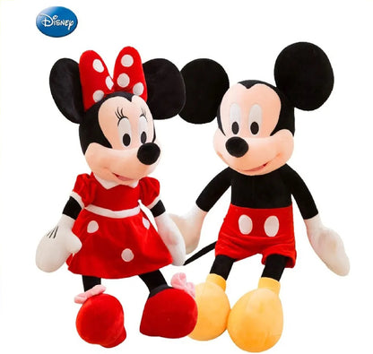 Boneco Mickey Short (Vermelho) Bonecas Pelúcia Minnie Vermelha  Mickey Tamanho 50cm