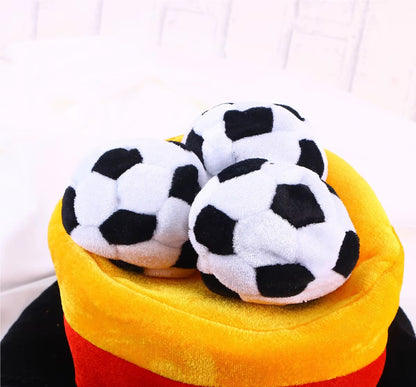 Chapéu de futebol boné de futebol, boné de futebol para copa, competições esportivas
