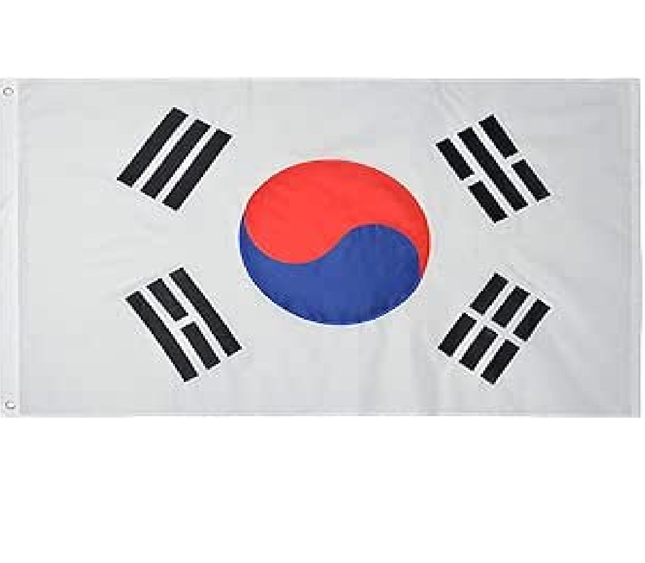 Bandeira da Coreia do Sul para Copa do Mundo de 1,82 m x 1,52 m bordado externo Coreia