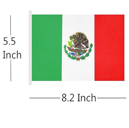 Bandeirinhas Copa do Mundo Cordão de bandeira do México de 1,5 m, 24 peças (México)
