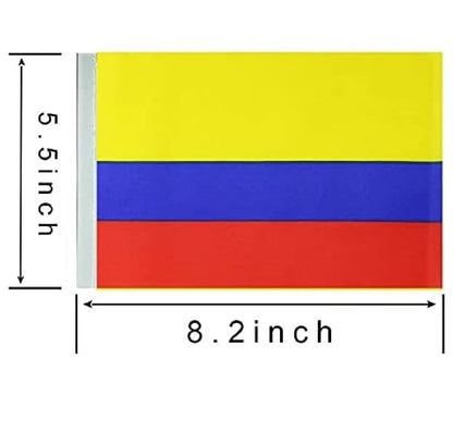 Bandeirinhas Copa do Mundo Cordão de bandeira colombiana da Colômbia e bandeiras