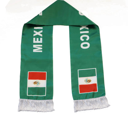 Cachecol para os torcedores Copa do Mundo México da Seleção Mexicana de Futebol Copa