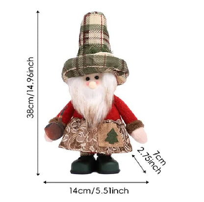 Kit boneco Papai Noel Boneco de Neve Rena Natal Boneco de Natal em pé - boneca retrátil