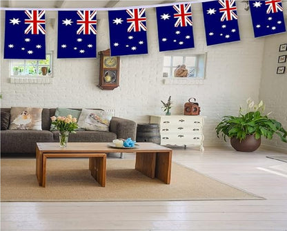 Bandeirinhas Copa do Mundo Cordão de bandeira da Austrália, 50 peças, faixa australiana