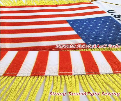 Flamula Mini Bandeiras Copa do Mundo Americanas para Pendurar na Janela, Bandeira