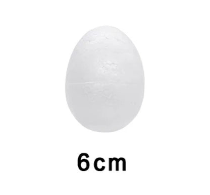 Ovos de isopor em forma de ovo, 20 peças, bolas de espuma de 7cm, ovos de isopor 9cm