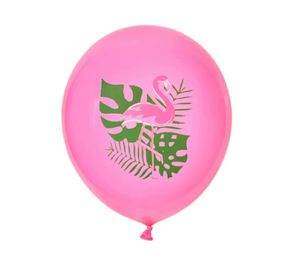 12 Peças Balões Festivos de Folhas de Aniversário Balões Verdes para Decoração Havaiana