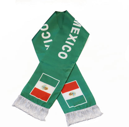 Cachecol para os torcedores Copa do Mundo México da Seleção Mexicana de Futebol Copa