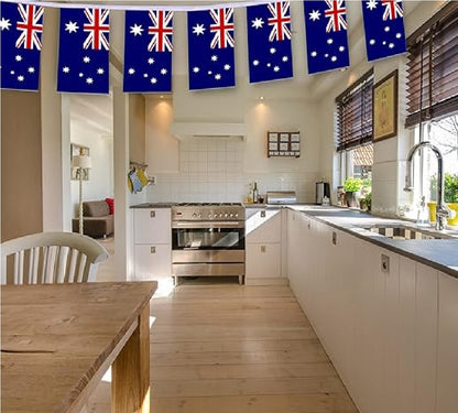Bandeirinhas Copa do Mundo Cordão de bandeira da Austrália, 50 peças, faixa australiana