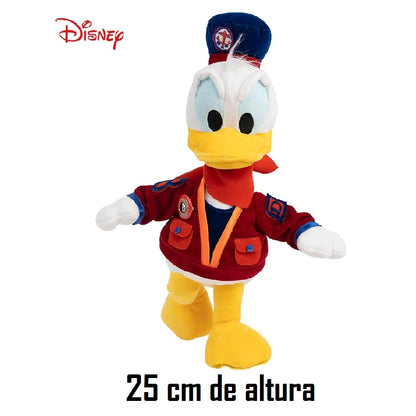 Disney Minnie Mouse Margarida/Pato Donald/Mickey, rosa e preto saia bolinhas pelúcia