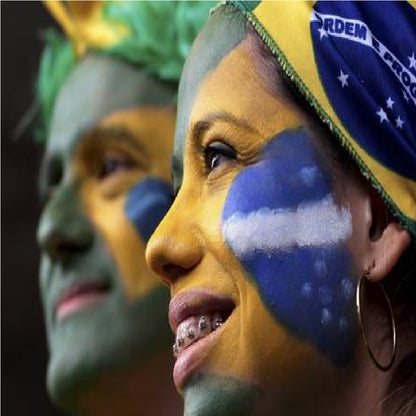 Caneta rosto bandeira torcida, caneta maquiagem para pintar uma bandeira no rosto, 6 cor