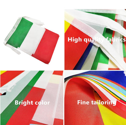 Bandeirinha Copa do Mundo Itália Corda de bandeira italiana de 14x21cm, faixa pequena