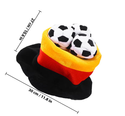 Chapéu de futebol boné de futebol, boné de futebol para copa, competições esportivas