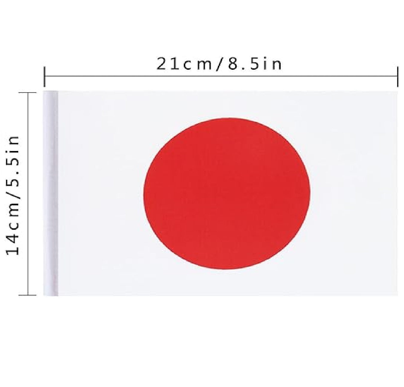 Bandeirinhas Copa do Mundo japonesa japonesa, 5,9 m 50 mini bandeiras, 14x21 cm, corda