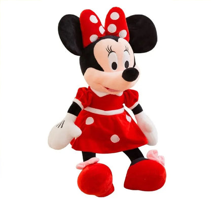 Boneco Mickey Short (Vermelho) Bonecas Pelúcia Minnie Vermelha  Mickey Tamanho 50cm