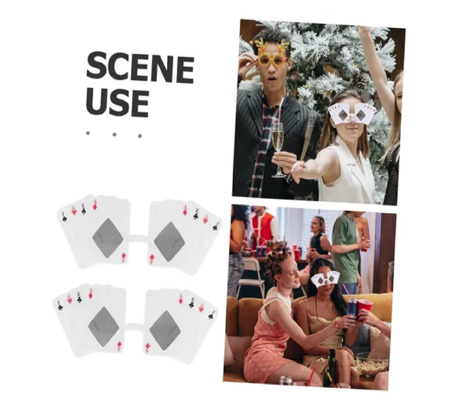 Óculos De Sol De Poker Da Moda e Las Vegas cassino noite baralho tema decoração