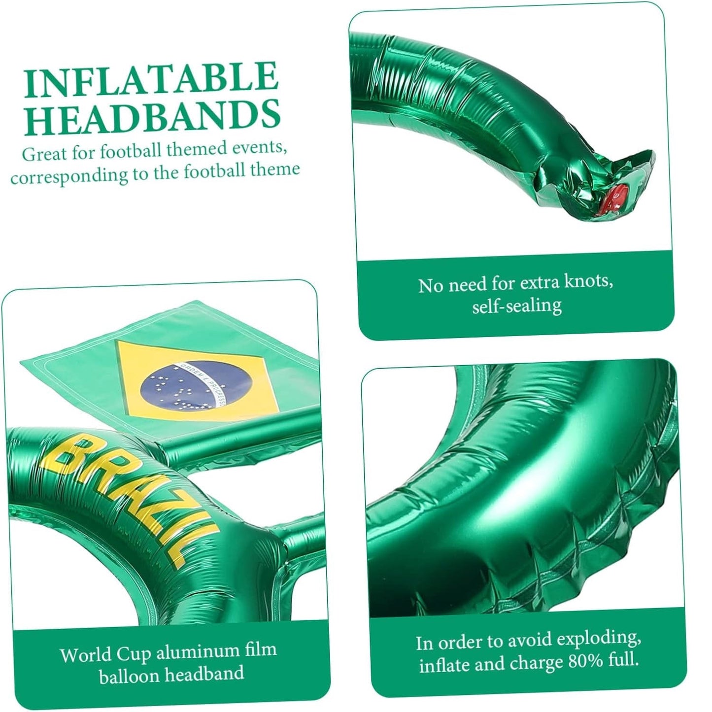 Faixa Copa do Mundo de cabeça com tema de futebol faixa de cabeça para fãs de futebol