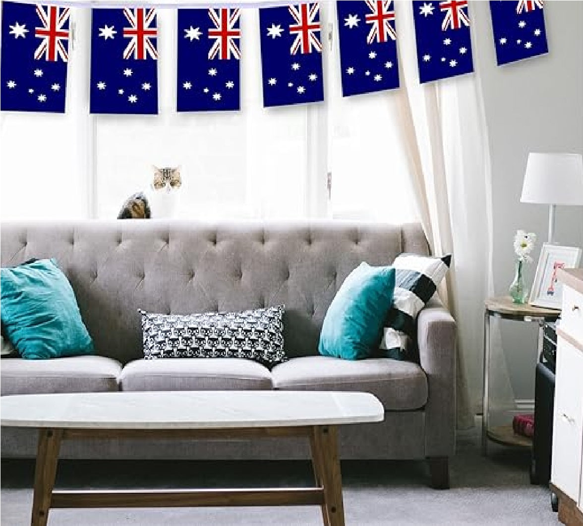 Bandeirinhas Copa do Mundo Cordão de bandeira da Austrália, 50 peças, faixa australiana