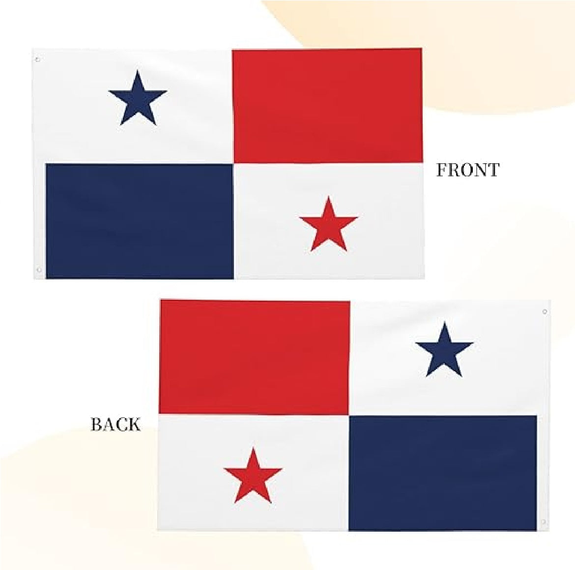 Bandeira do Panamá bandeira Copa do Mundo 7,5 x 12,5 cm bandeira dupla face bandeira