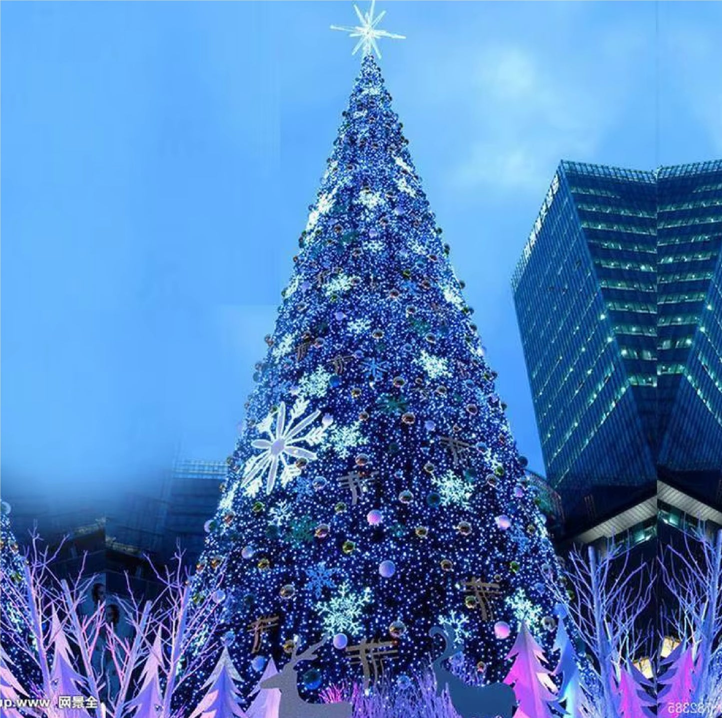 Árvore de Natal para praça ou shopping e árvore de natal de ferro 9 metros