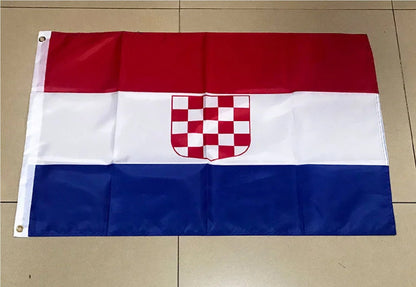Bandeira da Croácia 2 'x 3' - Bandeiras Croatas 60 x 90 cm - Banner 2 x 3 pés