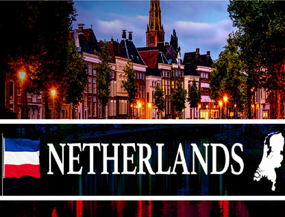 Bandeira holandesa dos Países Baixos Copa do Mundo | 120 x 180cm | Series Poliéster Cores