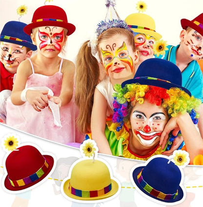 Chapéu de palhaço francês chapéu de palhaço coco com girassol chapéus malucos circo