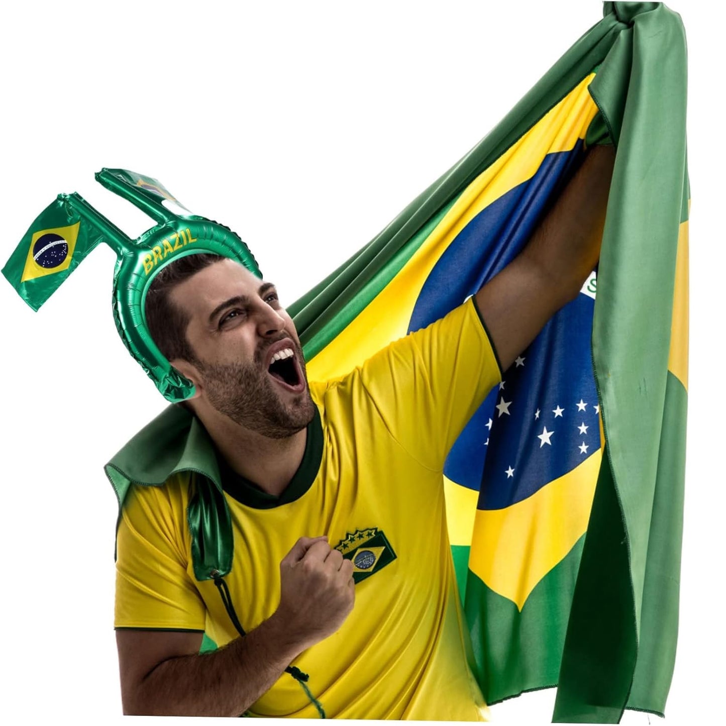 Faixa Copa do Mundo de cabeça com tema de futebol faixa de cabeça para fãs de futebol