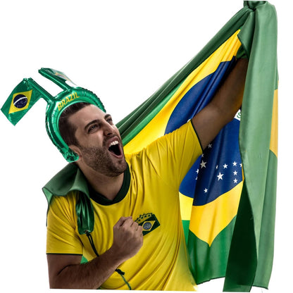 Faixa Copa do Mundo de cabeça com tema de futebol faixa de cabeça para fãs de futebol