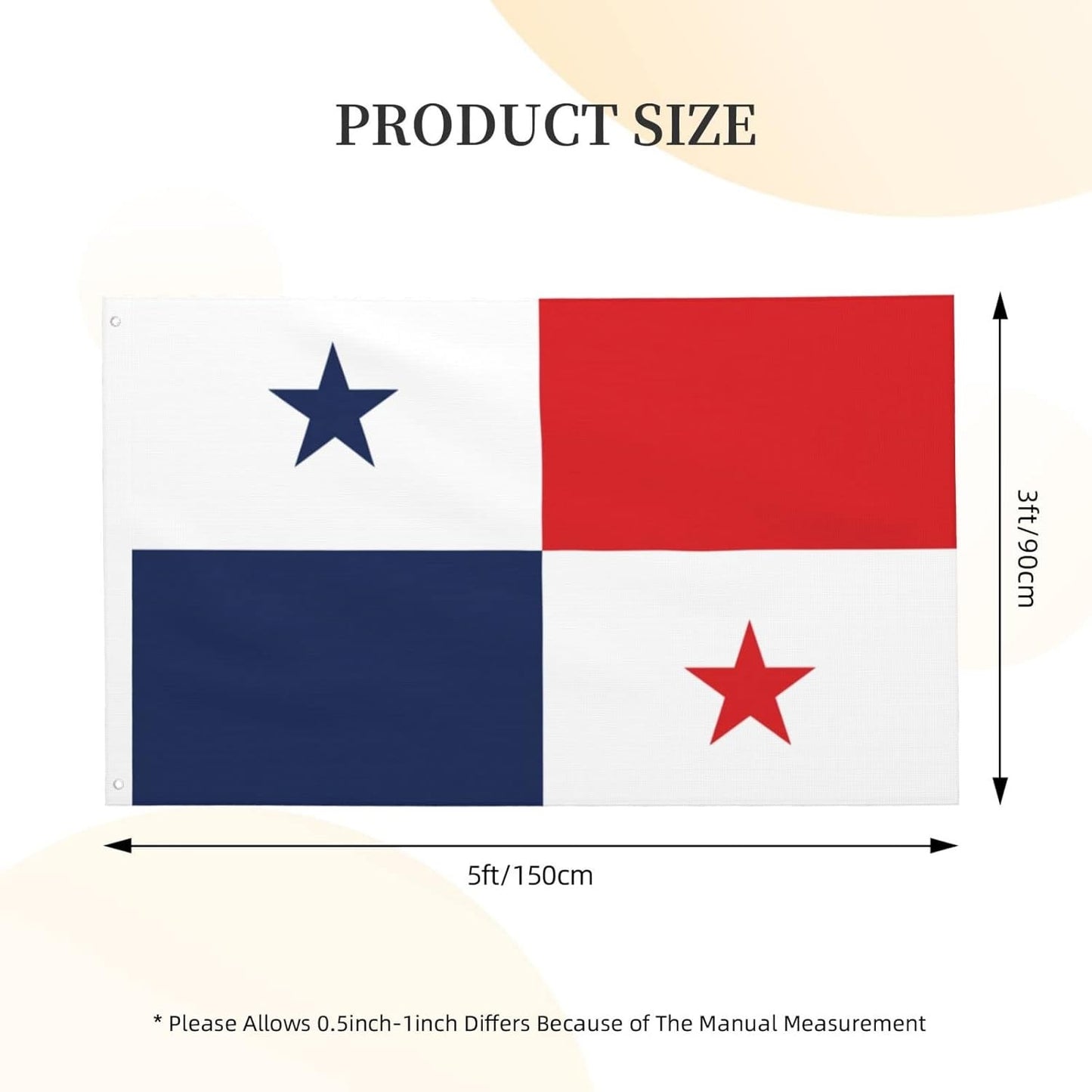 Bandeira do Panamá bandeira Copa do Mundo 7,5 x 12,5 cm bandeira dupla face bandeira
