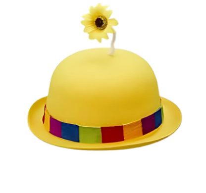 Chapéu de palhaço francês chapéu de palhaço coco com girassol chapéus malucos circo