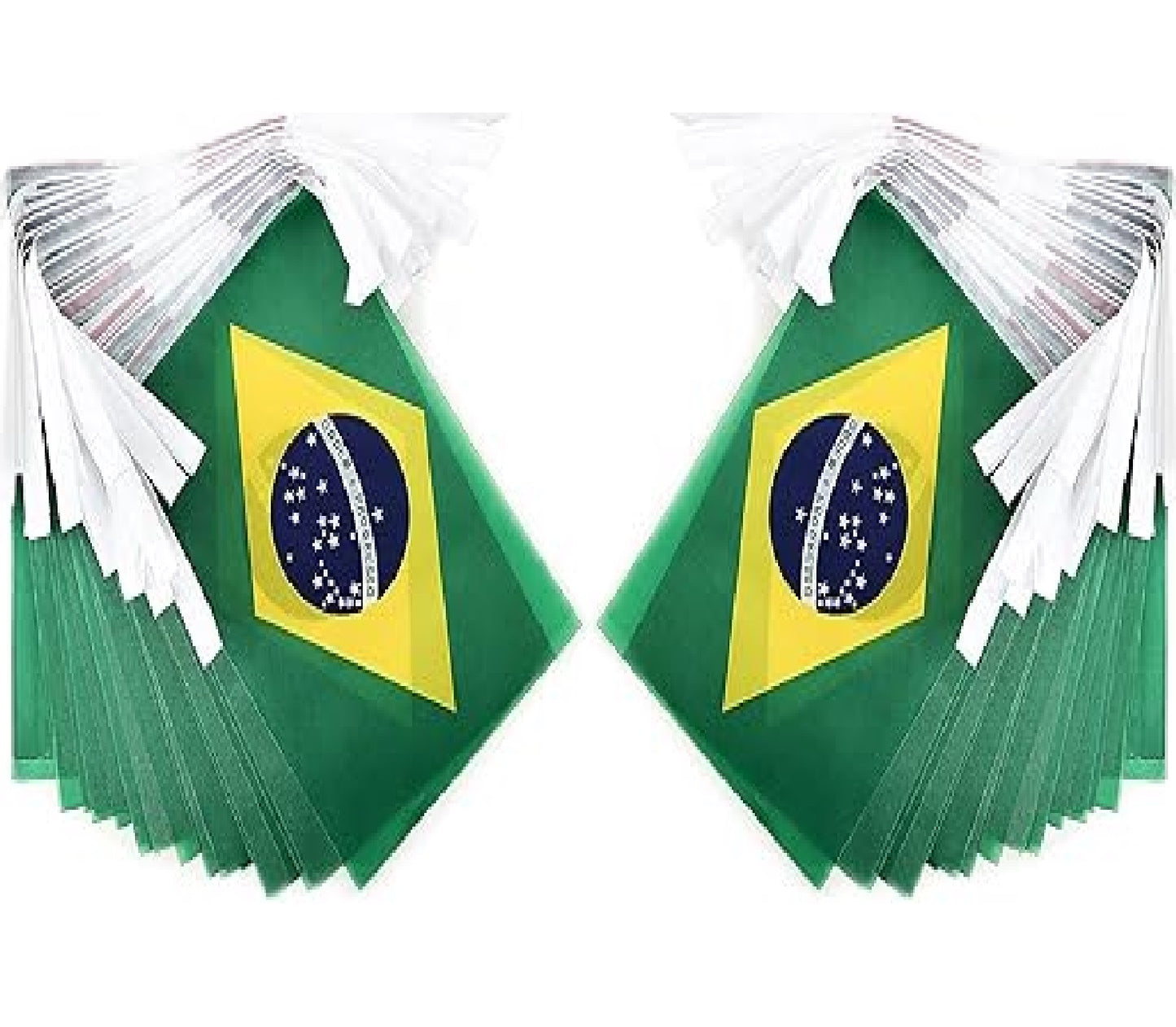 Bandeirinhas Copa do Mundo brasileira do Brasil, pequenas bandeiras de flâmula do Brasil
